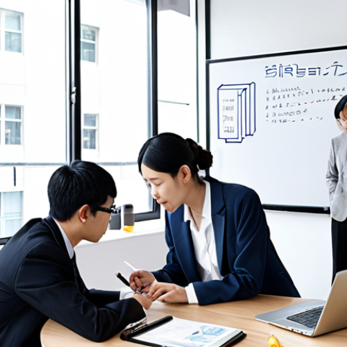 **Image Prompt:** A diverse group of legal professionals (弁護士) collaborating in a modern, light-filled co-working space. Some are reviewing documents on laptops, others are discussing strategy on a whiteboard covered in legal terms and tech-related keywords like "AI," "リーガルテック," and "データ分析." The overall atmosphere is collaborative and forward-thinking. Consider a Japanese aesthetic for the clothing styles and general design elements. The image should convey the idea of lawyers embracing technology and new career paths. Keywords: 弁護士, リーガルテック, AI, キャリア, 多様性 (diversity), コラボレーション (collaboration).