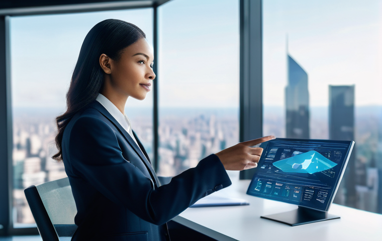 법률 자문가의 자격증 취득 현황 - **Prompt:** "A diverse female lawyer in her late 20s or early 30s, dressed in a sharp, modern busine...