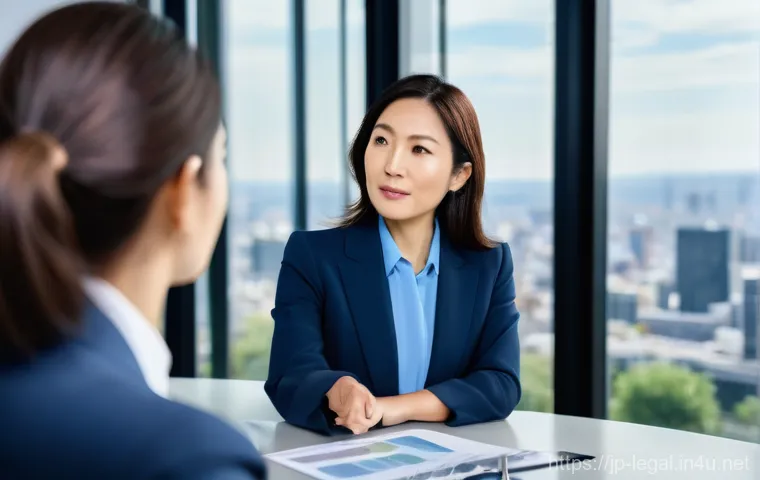 법률 자문가의 경력 발전 전략 - **Prompt:** A sophisticated Japanese male lawyer, in his late 30s, professionally dressed in a tailo...