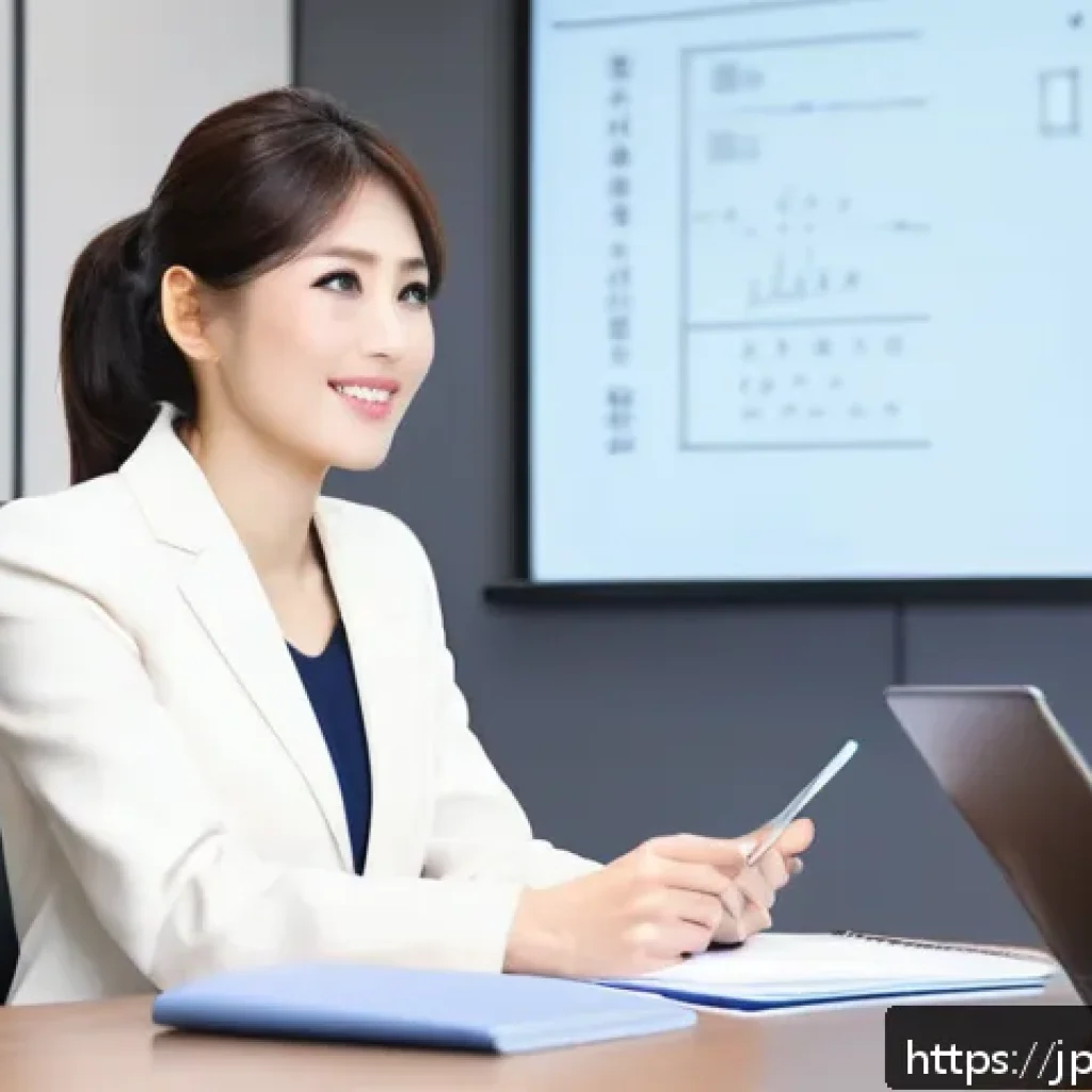 법률 자문가의 클라이언트 대응법 - A modern Japanese law office consultation scene featuring a professional female lawyer attentively l...